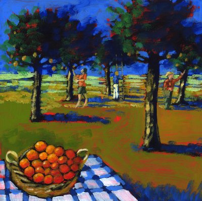 Orange picking by Paul Powis